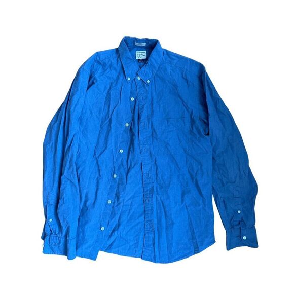 J. Crew Mens Blue Secret Wash Classic Fit Long Sleeve Button Down Shirt Medium - Picture 1 of 5